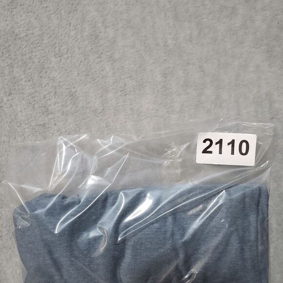 Jockey Pants Women Small Blue Polyester High Waist Drawstring Ankle Slit Pull On - Picture 9 of 9